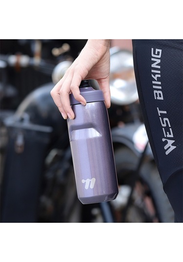 West Bıkıng Yp0721053 550ml Paslanmaz Çelik Yalıtımlı Şişe Spor Bisiklet Su Şişesi Bpa İçermez, Fda Yok Beyaz