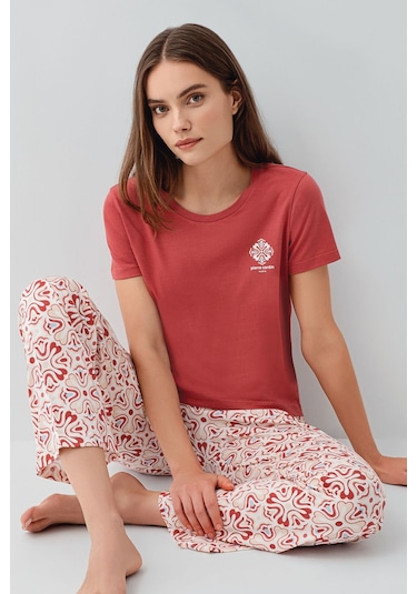 Pierre Cardin Kadın Bordo Pijama Takım Bordo