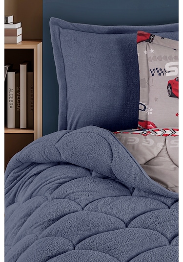 Nordqueen Wellsoft Tek Kişilik Uyku Seti Çift Taraflı Speed Kırmızı - Mavi