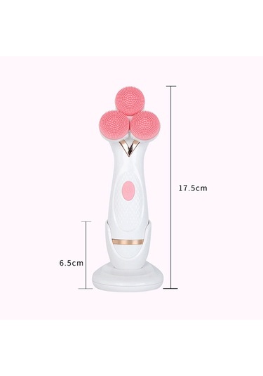 Sones Cnaier Ae-878 Usb Şarjlı Silikon Yüz Cilt Bakımı Elektrikli Yüz Temizleyici Mavi