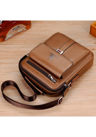 Novahub Weixier D245 Erkekler Business Bag Büyük Kapasite Omuz Sırt Çantası Light Brown, Size:d245 Kahverengi Kahverengi
