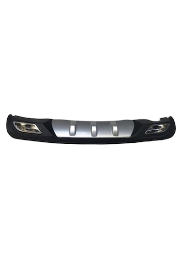 Opel Astra H Uyumlu Body Kit Difüzör 2 Çıkış Gri Kare
