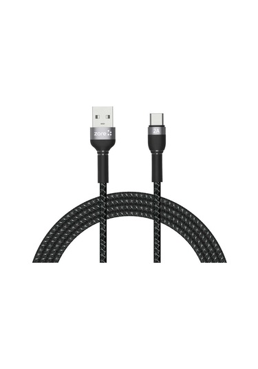 Mobilefix Siyah Shira Serisi Type-c Usb Kablo 2 Metre