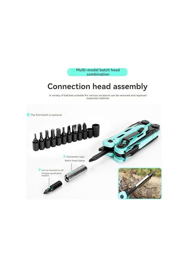 Xurunkeji Çok Fonksiyonlu Katlanır Pense İğne Burunlu Pense B