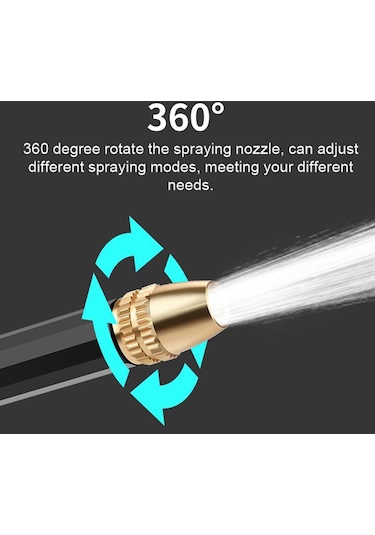 Hallow Taşınabilir Yüksek Basınçlı Sulama Makinesi Siyah