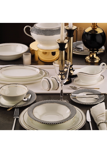 Evaliza Dama 60 Parça 12 Kişilik Yemek Takımı