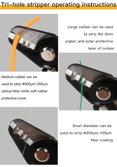 Sones Komshine Fıs Üç Portlu Optik Tel Soyma Açıklığı Hassas Güvenlik Kilidi Tasarımı Ft11301t