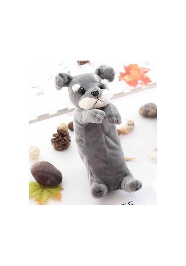 Hqgoodstore Yeni İlkokul Öğrencisi Kore Çizgi Film Köpek Peluş Büyük Kapasiteli Kalem Saklama Çantası Sınır Çoban