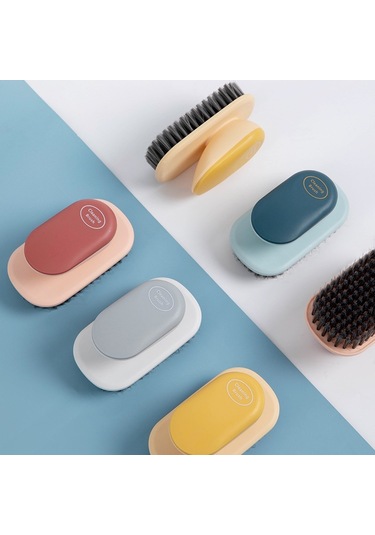 Sones 2 Adet Sm005 Ev Plastik Saplı Giysi Temizleme Yumuşak Saç Fırçası Gri