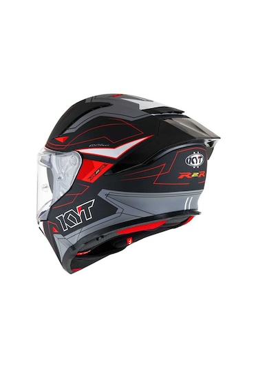 Kyt R2r Kapalı Kask Mat Beyaz - Gri - Siyah
