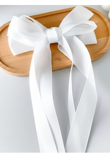 Mag Things Beyaz Saten Kurdele Ve Tokalı Bant 449874390 Beyaz