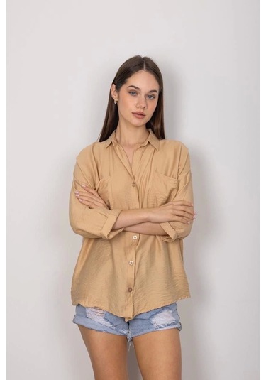 Cepli Salaş Gömlek T1010 Vizon