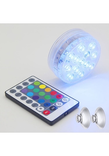 Tongxida 13 Led Uzaktan Kumandalı Su Altı Aydınlatma Lambası - Ip68 Su Geçirmez, 16 Renk Seçeneği Diğer
