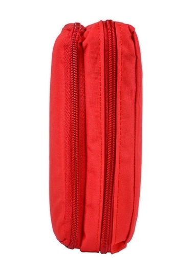 Tebag İki Gözlü Kırmızı Kalem Çantası Kırmızı