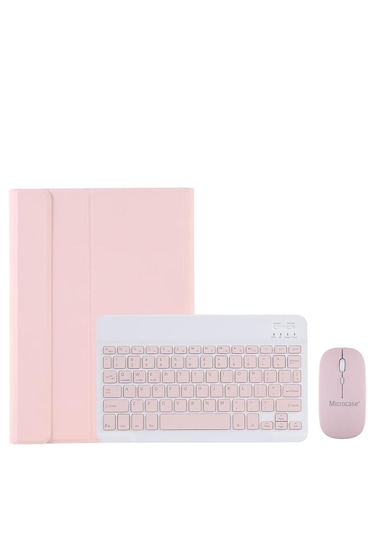 Lenovo Tab M10 Tb328fu Btklavye Mouse+stand Kılıf-bkk6 Pembe