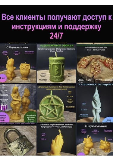 Magia Ogna Cadı'nın Yolu Wici Altarı Büyülü Mum 297779362 Siyah