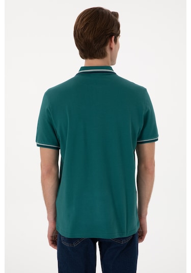 U.s. Polo Assn. Erkek Koyu Yeşil Tişört Basic 50306011-vr101 Dark Eden