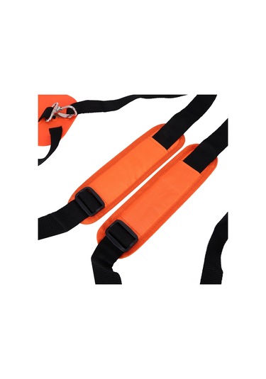 Xiyyadms Nylon Çift Omuzlu Bahçe Aleti Askısı - Ayarlanabilir, Ağır Gereçler İçin Konforlu, Yeşil Alan Bakımı Turuncu