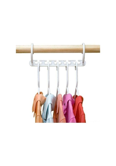 Ulzyvf 8'li Çok Amaçlı Askı Seti - Katlanabilir, Tasarruflu, Dayanıklı Pp Beyaz Beyaz