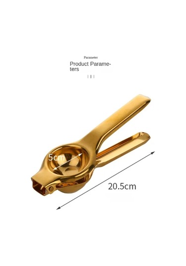 Liangmei 1 Adet Paslanmaz Çelik Manuel Meyve Sıkacağı Ev Limon Gold