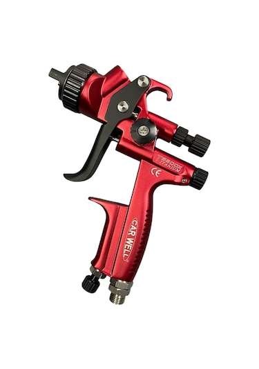 Carwell Titanium T5500XRP 1.3 MM Üst Depo Boya Tabancası Kırmızı