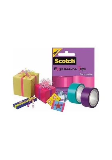 3m Scotch Kırmızı Renkli Dekoratif Bant 19mmx7,62m 1 Adet