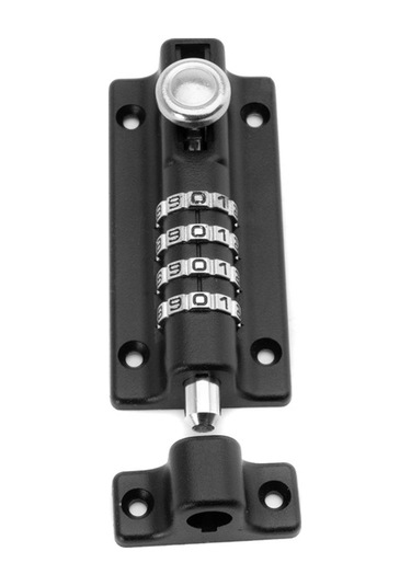 Şifreli Kapı Kilidi, 4 Tekerlekli Yeniden Şifrelenebilir Kapı Kilidi Su Geçirmez Anahtarsız C