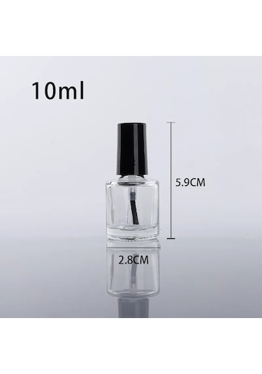 2ml5ml10ml15ml Oje Şişesi Tırnak Jel Boş Fırça İle Şişe Cam Boş Karıştırma Şişesi Tırnak Jel Boş Şişe Konteyner Turuncu Cam