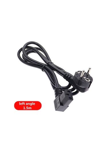 C13 Power Güç Kablosu 90° Derece L Uç Sol Açılı - 1.8 mt