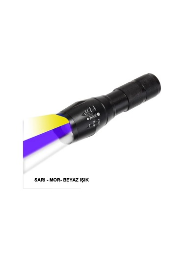 Beyaz , Sarı Ve Mor Renk Aydınlatma Q5 Led Wt-610 - 9046937947057ynt Çok Renkli