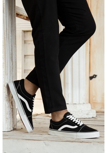 Garantili Wanso Günlük Ortopedik Erkek Sneaker Spor Ayakkabı Siyah