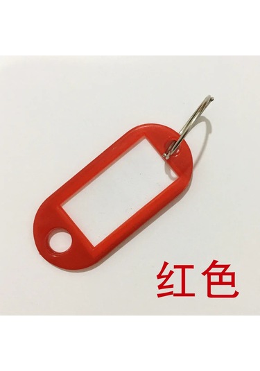 Stmanya 10'lu Çok Renkli Anahtarlık Seti - Kimlik Ve Bagaj Etiketi Pembe