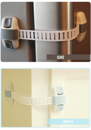 Portakal Safety Dolap Kilidi-Gri