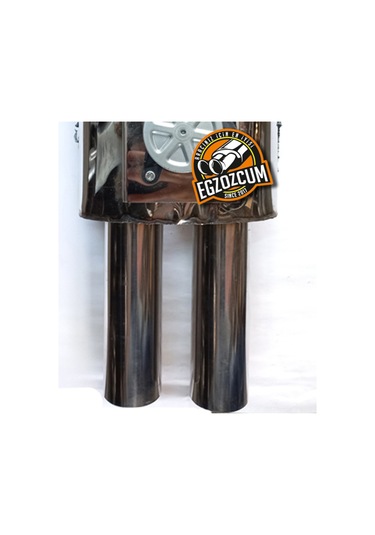 60 Mm. Düz Nikelaj Varex Egzoz Eksoz Çıkış Borusu