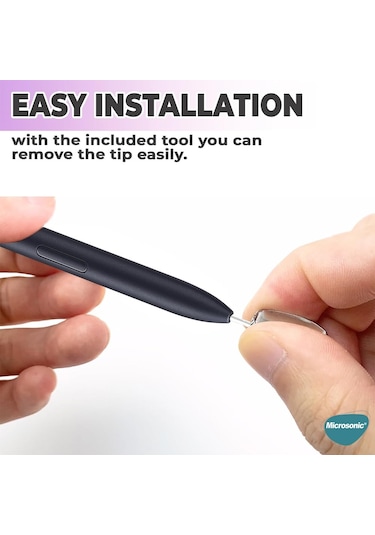 Microsonic Samsung Galaxy Uyumlu S21 Ultra Pencil Uçları 5 Li Paket