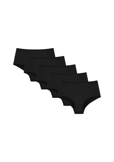 5'li Kadın Külot 0671s Siyah