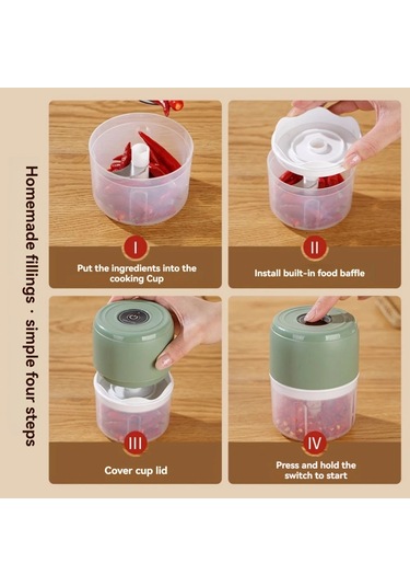 Elektrikli Sarımsak Masher Sarımsak Pounder Sarımsak Ezici Ev Şeffaf