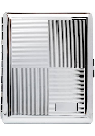 Giftbox Kare Desen Metal Sigara Tabakası