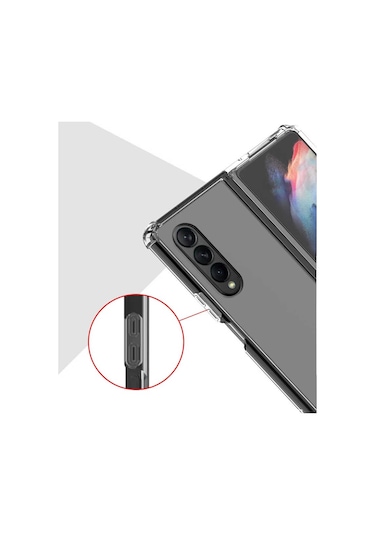 Goocamp Galaxy Z Fold 3 Uyumlu Nitro Anti Shock Silikon-renksiz Renksiz