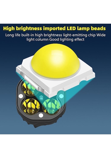 Offroad Sis Lambası 4 Led 20w Cree Beyaz Led Motorsiklet Uyumlu İkili Set