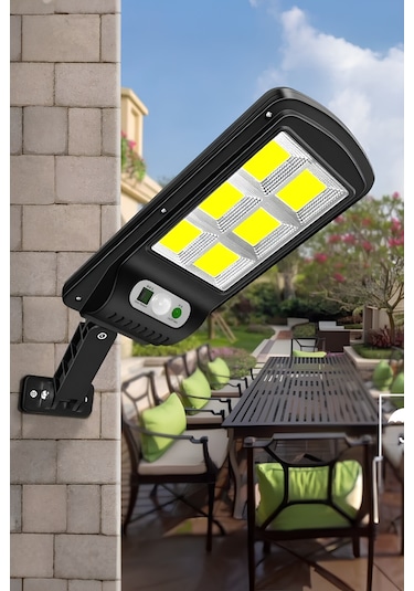 Mobee Solar Güneş Enerjili Led Bahçe Aydınlatması 120 Ledli 3 Modlu Hareket Sensörlü Su Geçirmez Lambası