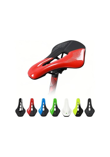 Moveevo Bisiklet Sırt Yastığı - Ultra Hafif, Havalandırmalı, Şok Emici - Dağ Ve Yol Bisikletleri İçin Siyah-mavi Çok Renkli