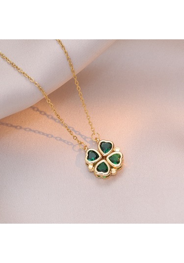 Bayan Kolye: Moda Estetiği Titanyum Çelik Kolye No.420 Çok REnkli