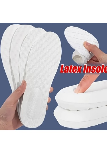 Gateesat Siyah 4 Parça Rahat Tabanlık Nefes Alabilir Spor Ayakkabı İçin Eu43-44