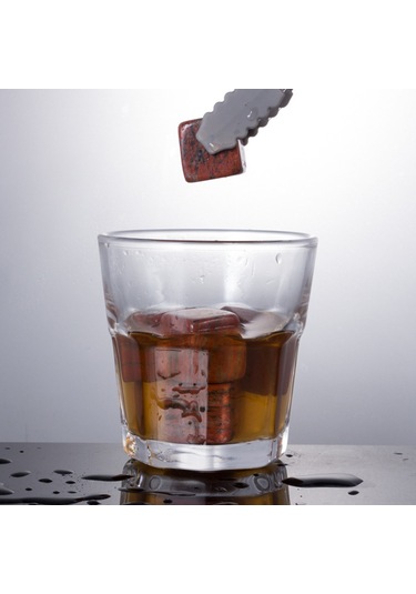 9 Parça Viski Taşı Seti, Ahşap Kutulu Ve Pense İle Soğutma Taşları, Viski Buz Taşları, İçecek Soğutucu Küp, Viski, Şarap, Bira, Meyve Suları İçin Yeniden Kullanılabilir Soğutma Kayaları Çok Renkli