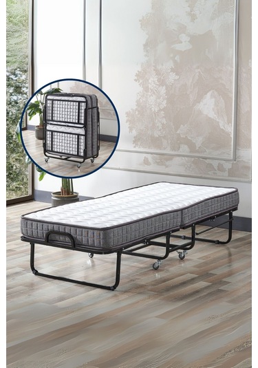 Aksviva İnova Katlanır Metal Tek Kişilik Karyolla