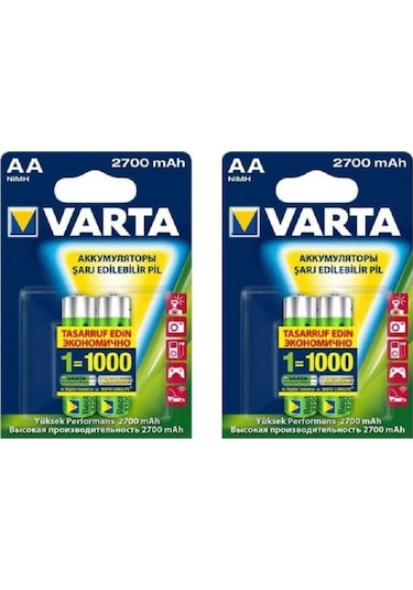 Varta 2700 Mah Aa Şarjlı Pil 8 Adet