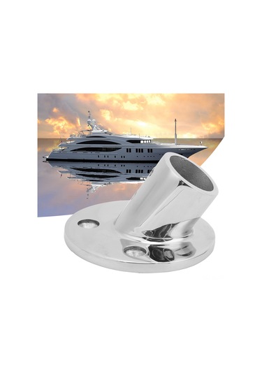 Lemestar Mjs013 60 Derece Gemi El Rail Fitiği - 316 Paslanmaz Çelik, Ayna Parlaklığı, Tuzlu Suya Dayanıklı, Kolay Kurulum