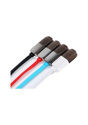 Remax Ikili Yassı 1 Metre Micro Usb iPhone Uyumlu Lightning Şarj Data Kablosu