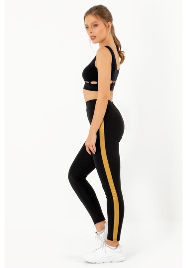 Doremi Active Sportive Kalın Çizgili Tayt-878 001